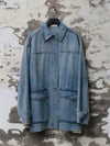 INTO THE EAST 25 Autumn/Winter Mid-Length Large Pocket Denim Jacket ITE-E1DGSS009BU20JK-LAN Blue